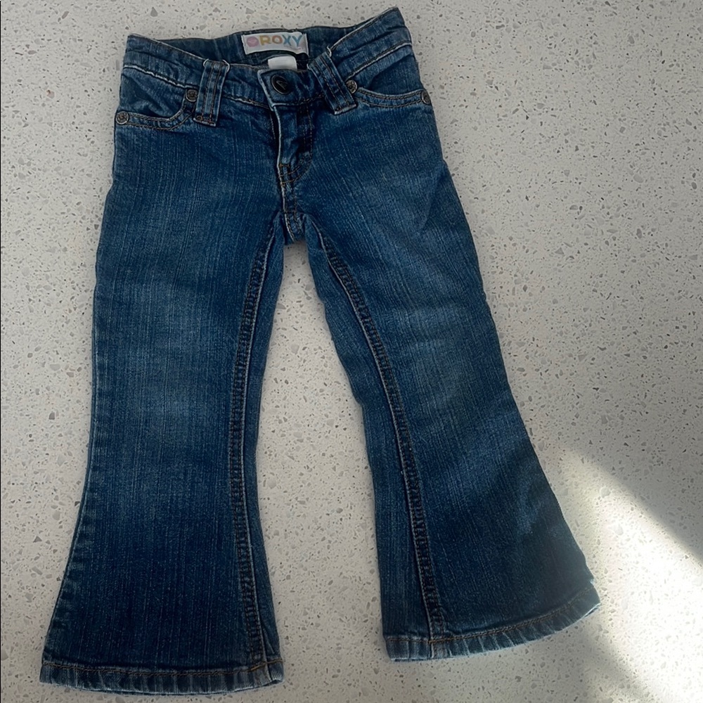 Kids Roxy Blue Denim Jeans - Picture 2 of 2